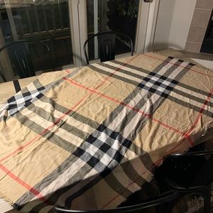 Burberry lightweight silk wool scarf wrap